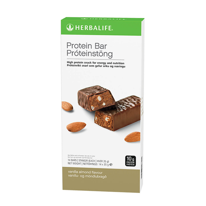 Protein Bars Vanilla Almond 14 bars per box - Herbalife Strong Shop